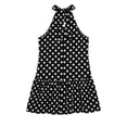 thumbnail image 6 of Jamicy Beach Dress for Women Halter Dress Summer Mini Short Dresses A Line Polka Dot Petite Sundress Flowy Vacation Party Outfits 2026, 6 of 6