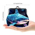 thumbnail image 2 of Starry Shark Stylish Coin Purse with Zinc Alloy Jaws and Microfiber Material - 4.3x4.7in/11x12cm, 2 of 7