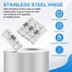 thumbnail image 3 of Bisagras de resorte Uxcell, bisagras de puerta de cierre automático de acero inoxidable, bisagras pequeñas para puerta de armario 2" 4, 3 of 6