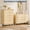 5 dou natural wood color, variant on Modern 5-Drawer Wood Dresser - 48" Tall Wide Storage Chest - Rounded Corners, Handleless Design for Bedroom, Living Room, Hallway - White - 5 Dou Antique White