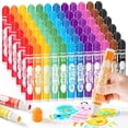 thumbnail image 1 of Marcadores de puntos Shuttle Art, paquete de 60, 12 colores, lavables, 1 of 8