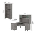 thumbnail image 6 of UrbanPro 60W L Shaped Desk with Hutch and Bookcase in Gray - Engineered Wood, 6 of 7
