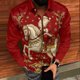 thumbnail image 4 of Seeotter Men Women Button Down Shirts Christmas Long Sleeve Funny Ugly Xmas Graphic Blouse Casual Shirts Holiday Tee, 4 of 7