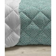 thumbnail image 3 of Geometric Down Alternative Comforter, Abstract Stars Motif in Oriental Colors Ornamental Orderly Repeated, Microfiber Quilt for All Season, 5 Sizes, Dark Teal and Seafoam, by Ambesonne, 3 of 3