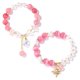 thumbnail image 1 of Pulsera para mujer con cuentas hechas a mano, piedras preciosas semipreciosas para pulsera con cuentas de cristal, 2 piezas, 1 of 5