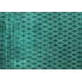thumbnail image 1 of Ahgly Company Machine Washable Indoor Rectangle Oriental Turquoise Blue Industrial Area Rugs, 7' x 10', 1 of 4