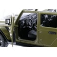 thumbnail image 6 of 2021 Jeep Gladiator Overland Pickup Truck, Green - Showcasts 71367D - 1/27 Scale Diecast Model Car, 6 of 7