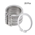 thumbnail image 2 of Unique Bargains 44mm External Circlips C-Clip Retaining Snap Rings 304 Stainless Steel 20pcs, 2 of 3