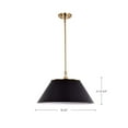 thumbnail image 5 of 60/7414 Nuvo Lighting Dover - 3 Light Large Pendant In Mid-Century Modern Style-13.75 Inches Tall and 20 Inches Wide-Black/Vintage Brass Finish, 5 of 5