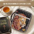 thumbnail image 3 of Pzuqiu Lion Bible Book Holder Bag for Women Large Bible Cover Church Bag Tote Bags Quilted Bibles Protective with Durable Handle&Pocket Ideal for Baptism Christenings, 3 of 7