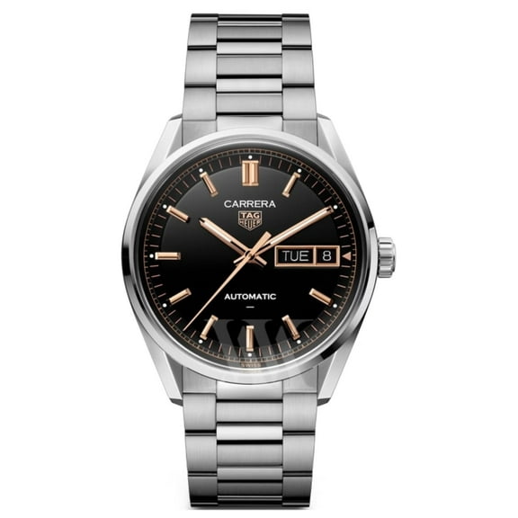 Tag Heuer Carrera Day-Date Automatic Black Dial Stainless Steel Men's Watch WDA2111.BA0043
