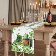 thumbnail image 2 of Table Runners 120 Inches Long Dress Scarves, St. Patrick's Day Farmhouse Coffee/Dining/Kitchen Table Runner for Living Room, Lucky Shamrocks Boots Books Green Plants 13x120 Inch, 2 of 9