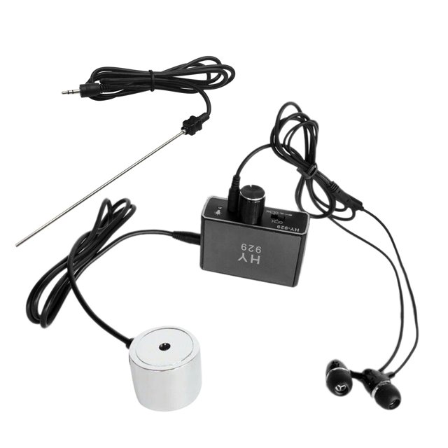 Detector de fugas de agua en tuberías, sensor, monitor de fugas, kit de prueba con sondas duales, auricular, kit de accesorios de alta sensibilidad para localizador de tuberías de agua.