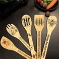 thumbnail image 2 of SXcggal Wooden Spoons Spatula Set Themed Cooking Utensils Non Stick Carve Spoons Burned Cookware Kitchen Gadget Kit Housewarming Gift Chef Present Funny Kitchen Decor, 2 of 8