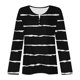 thumbnail image 4 of Ichuanyi liquidación para mujeres botones impresos de verano manga larga con cuello en v blusa casual túnica túnica ICHUANYI WER2023082211776, 4 of 5