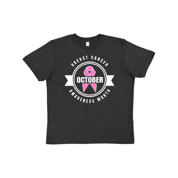 Inktastic October Breast Cancer Awareness Month Badge Youth T-Shirt