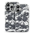 thumbnail image 2 of DesignSkinz Scratch-Resistant Hard Slim Case Compatible with iPhone 15 Plus (Compatible with MagSafe) - White and Gray Digital Camouflage, 2 of 9