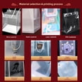 thumbnail image 3 of Bolso de mano transparente de PP, bolsa de regalo de acompañamiento para dama de honor de boda, bolsa de regalo de cumpleaños de plástico, bolsa de regalo de boda, sentido premium, 3 of 4