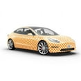 thumbnail image 6 of Rwraps Polka Dot Apricot Orange Matte Vinyl Film Wrap 59in x 1ft Vinyl Vehicle Car Film Sheet Roll, 6 of 9