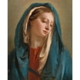thumbnail image 2 of Giovanni Battista Tiepolo 12x14 Gold Ornate Wood Frame and Double Matted Museum Art Print Titled - The Madonna Facing Front and Wearing a Blue Cloak, 2 of 4