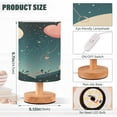 thumbnail image 3 of Cat Hearts Cake and Moon Stars Table Lamp USB Bedside Desk Nightstand Lamp Printed Gifts Small Lamp Wood Base for Bedroom Living Room Kids Room College Dorm, 3 of 7