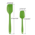 thumbnail image 4 of 2pcs Kitchen Cooking Silicone Spatula Set Heat Resistant Turners Scraper Cooking Utensils Green, 4 of 7