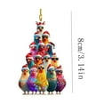 thumbnail image 2 of JVBTVB Chicken Christmas Ornament, Cute Hanging Holiday Decor for Tree Home Car Decor, Adorable Festive Party Gift, 2 of 3