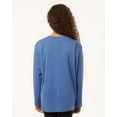 thumbnail image 3 of AllPro 48400Y Pro-Lock Youth Performance Long Sleeve T-Shirt-Heather Royal-XS, 3 of 6