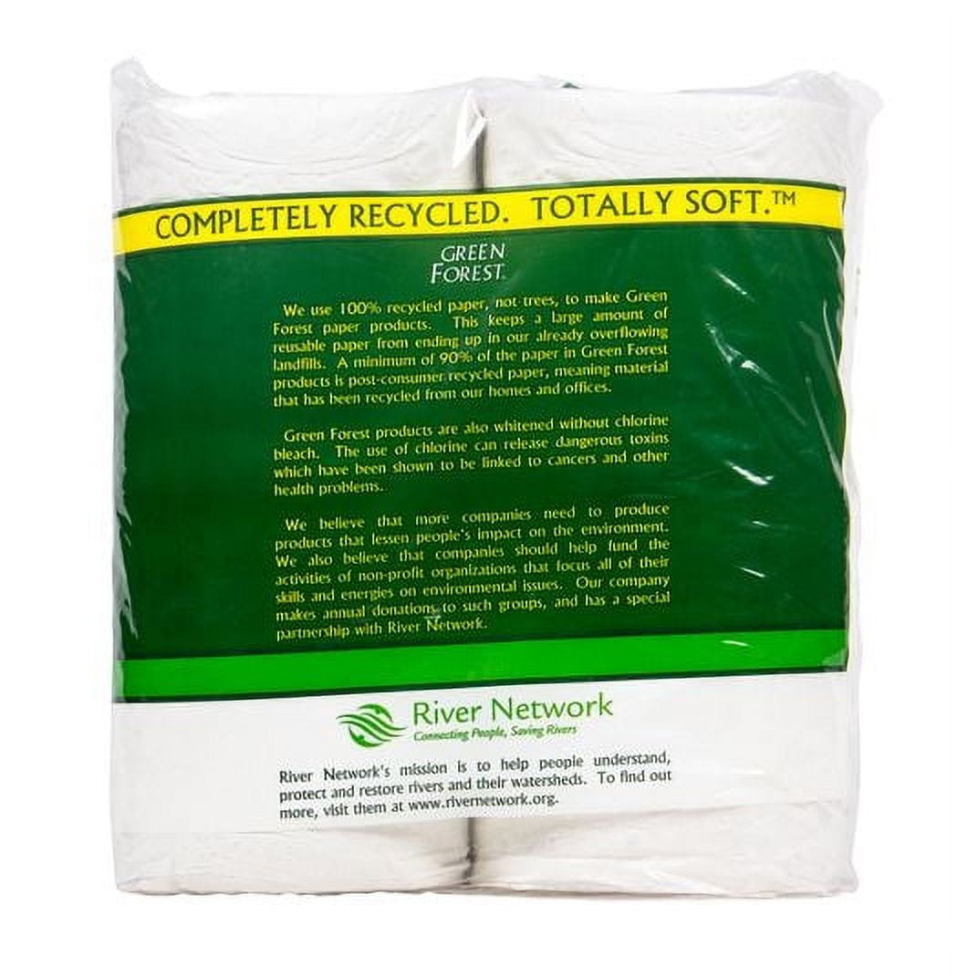 Green Forest Bathroom Tissue, 352 ct 2 ply, (12 Roll/Pack) Recycled-4 x 12 rolls