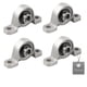 thumbnail image 1 of 4 Pieces Pillow Block Bearings, Pillow Block Bearings, Ball Bearings, Zinc Alloy Bearings, Pillow, 1 of 2