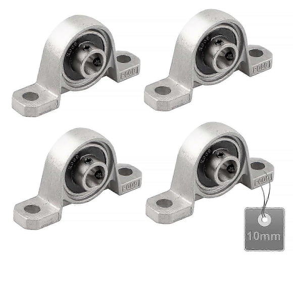 4 Pieces Pillow Block Bearings, Pillow Block Bearings, Ball Bearings, Zinc Alloy Bearings, Pillow