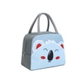 thumbnail image 6 of Cute Cartoon Fox Insulated Lunch Tote Bag for Kids, Gray Animal Print Portable Thermal Cooler Handbag for School Picnic Travel Food Storage, 6 of 7