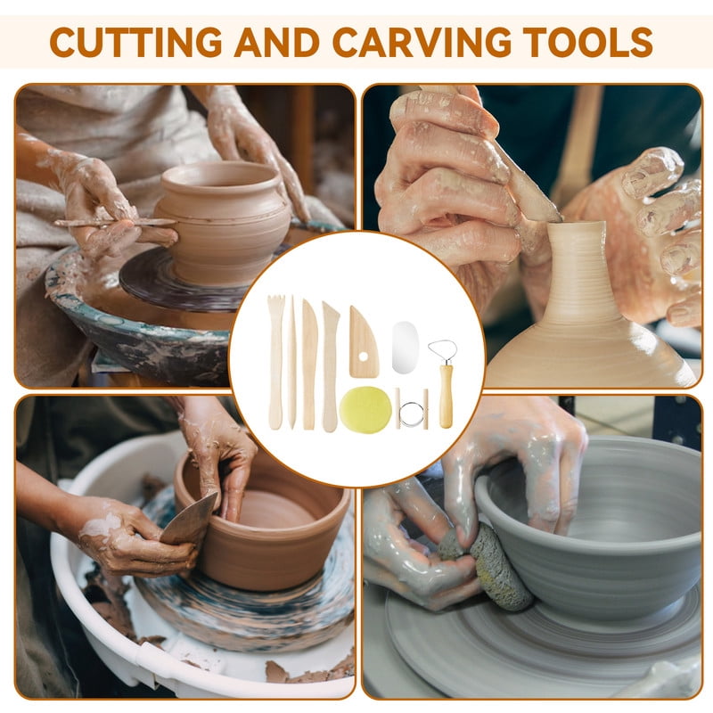 Clay Tools 40PCS Pottery Tools Clay Sculpting Tools Polymer Clay Tools Kit Ceramic Tools for DIY Handcraft Modeling Clay Carving Tools Set