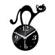 thumbnail image 2 of relojes de pared de gato, espejo acrílico, relojes de fáciles de leer, sin silencioso, DIY para decoración del hogar, cocina, Negro Sunnimix reloj decorativo, 2 of 8