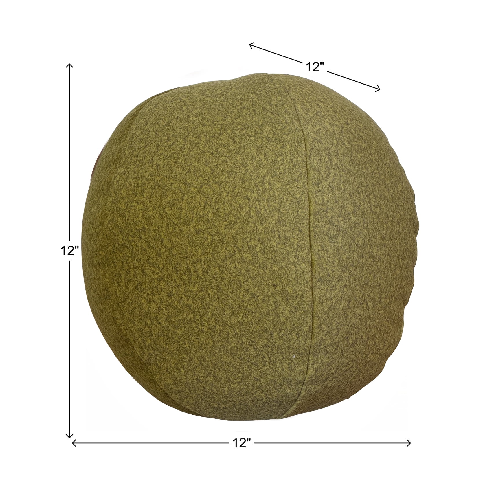 Qiviut Green Round Pillow