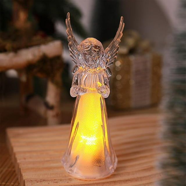 Warm Light Acrylic Figurine Transparent Acrylic Decoration Christmas Decoration Night Light Holiday Decoration Unique Gift