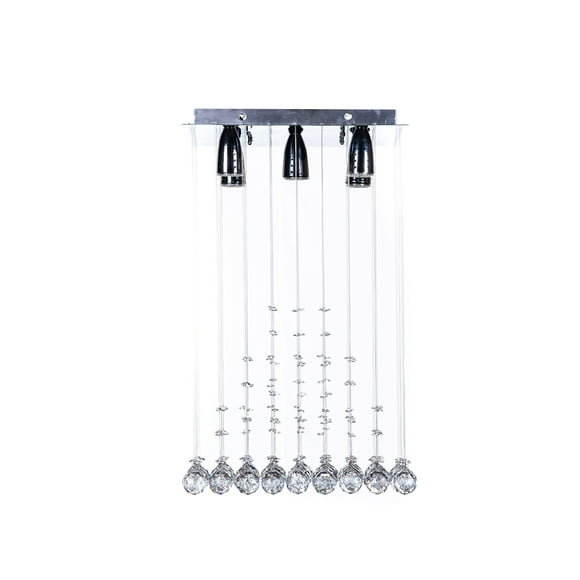 Candil de Cristal Cortado Gamalux Williams Krystal Pirámide de 5 Luces