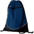 thumbnail image 1 of 1920A Tri-Color Drawstring Backpack, Navy & Black - All, 1 of 1