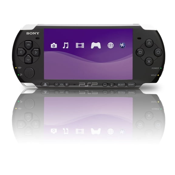 Restored Sony, PSP 3000, PlayStation Portable Core Pack System, Piano Black, 1, 1, 1