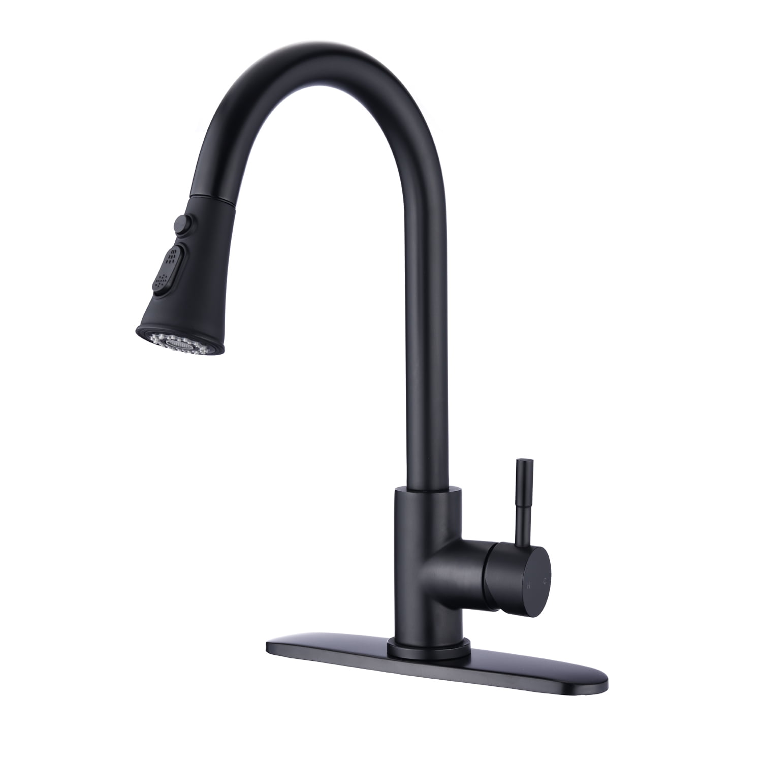 Matte Black Stainless Steel Pull Down Kitchen Faucet