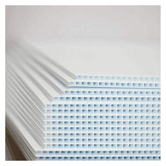 Pack of 10 Blank Yard Signs 18x24,High Grade Corrugated Plastic 5MM for Garage Sale Signs, Graduations, Open House, Estate Sale or Political Lawn Yard Sign