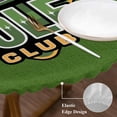 thumbnail image 3 of Golf Club Green Round Tablecloth, Fitted Table Cover with Elastic for 45"-54" Round Tables, Abstract Vintage Golf Sports Table Cloth Outdoor Indoor Dinning Party Waterproof Tablecloths, 3 of 7