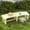 Natural Wood, variant on Outsunny Wooden Garden Bench, Semicircular Round Outdoor Tree Bench, Wrap Around Park Bench, Natural