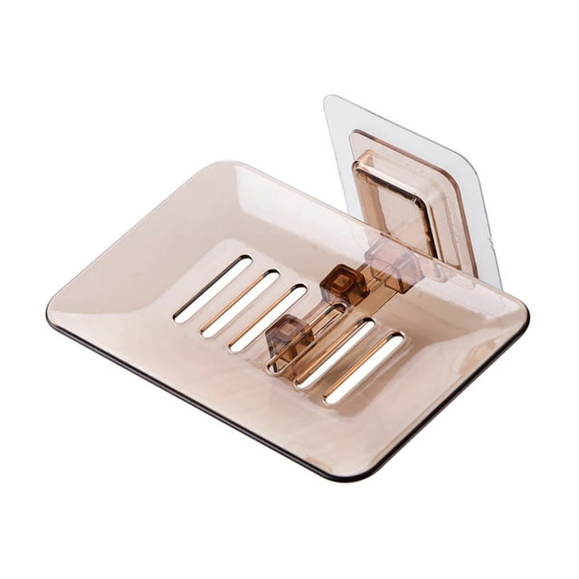 Advancent Jabonera en forma de hoja, jabonera para baño, de almacenamiento, bandeja, jabonera para baño, estuche, suministros para baño, Juegos de accesorios de baño color del té Advancent HA2655-04