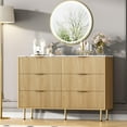 thumbnail image 1 of Commode à 6 Tiroirs avec Tiroirs Larges, Commode en Bois, Commodes de Rangement Modernes pour Salon, 1 of 7