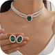 thumbnail image 1 of Juego de collar y aretes de perlas, gargantilla de perlas, collar de perlas de imitación, collar de perlas, pulseras de perlas, conjunto de aretes, joyería para mujeres y niñas, regalo, 1 of 4