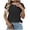 *2-Black, variant on VBVC Women's Floral Knit Sweater Tops,Ladies Cap Sleeve Pullover,Breathable Blouses For Women,White,S-XL