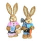 thumbnail image 1 of Figuras de paja de conejo de Pascua Zulema Estatuilla de conejito 35 cm de alto, 1 of 8