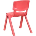 thumbnail image 5 of Bowery Hill 12" Plastic Stackable Preschool Chair in Red (Set of 2), 5 of 10
