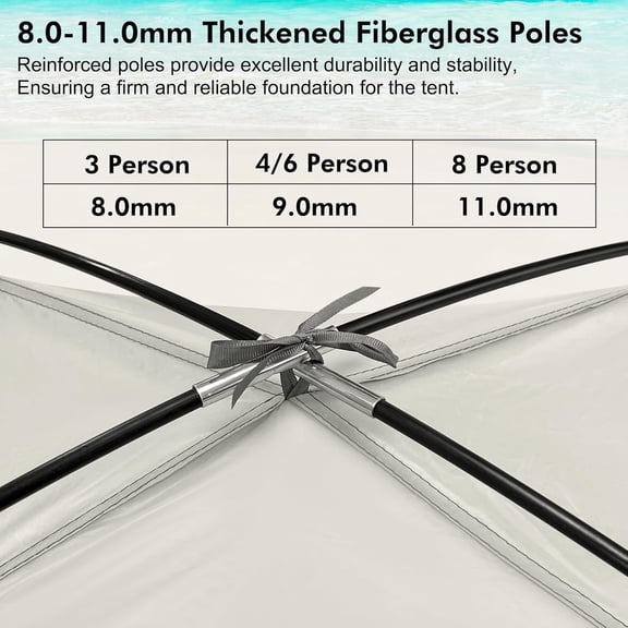 Beach Tent Anti- Portable Sun Shade Shelter for 4 Person